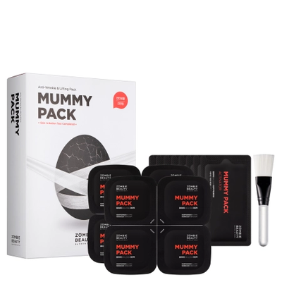 маска проти зморшок і ліфтингу шкіри обличчя - Zombie Beauty - Mummy Pack & Activator Kit - 1 шт. SSK58_ фото
