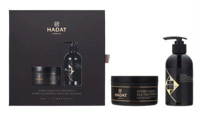 Подарунковий Набір для Зволоження Волосся Hadat Hydro Nourishing Moisture Shampoo + Hadat Hydro Liquid Silk Treatment (250ml+300ml) 3964 фото
