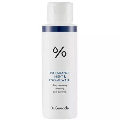 ВЕЧЕРНЯЯ ЭНЗИМНАЯ ПУДРА С ПРОБИОТИКАМИ DR.CEURACLE PRO-BALANCE NIGHT ENZYME WASH 50Г Ензимна пудра фото