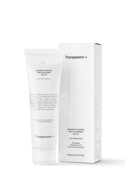 Очисник для вікової шкіри, схильної до акне TRANSPARENT-LAB Blemish Control BHA Cleanser 150 мл trans1 фото
