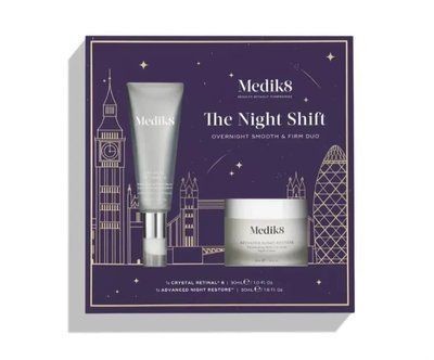 Лімітований новорічний набір Medik8 The Night Shift Overnight Smooth & Firm Duo Kit P11485 фото