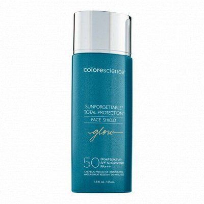COLORESCIENCE SUNFORGETTABLE TOTAL PROTECTION FACE SHIELD GLOW СОНЦЕЗАХИСНИЙ КРЕМ ДЛЯ ОБЛИЧЧЯ SPF 50 ЗОЛОТЕ СЯЙВО COLORESCIENCE1 фото