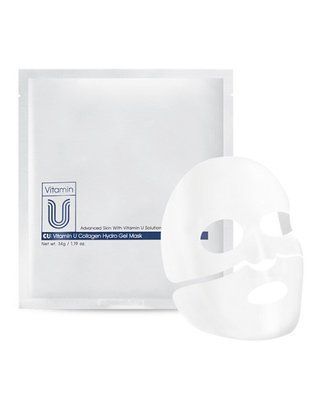 Гідрогелева маска подвійної дії для наповнення та сяйва шкіри CUSKIN Vitamin U Collagen Hydro Gel Mask 1202006 фото